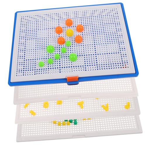 Warmhm 1 Satz Nagelpuzzle Pilz holzspielzeug für Jungen Puzzlestücke interaktives Mosaik-Stecktafeln für Design-Bohrspielzeug Plastik Warmhm 1 Satz Nagelpuzzle Pilz holzspielzeug für Jungen Puzzlestücke interaktives Mosaik-Stecktafeln für Design-Bohrspielzeug Plastik von Warmhm