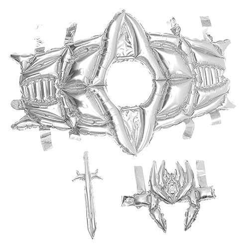 Warmhm 1 Satz Partykostüm halloween dekoration halloween-dekoration partydekoration Party-Spielset Parteikampf Party-Kostüm-Kit -Cosplay-Zubehör Dekorkostüm Aluminiumfolie Silver Warmhm 1 Satz Partykostüm halloween dekoration halloween-dekoration partydekoration Party-Spielset Parteikampf Party-Kostüm-Kit -Cosplay-Zubehör Dekorkostüm Aluminiumfolie Silver von Warmhm