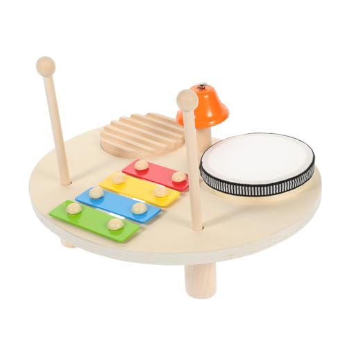 Warmhm 1 Satz Percussion- aus Holz Kindermusikinstrumente -Spinntrommel Musikspielzeug für Babys xylophon Musikinstrumente Glocken aus Holz und Eisen Warmhm 1 Satz Percussion- aus Holz Kindermusikinstrumente -Spinntrommel Musikspielzeug für Babys xylophon Musikinstrumente Glocken aus Holz und Eisen von Warmhm
