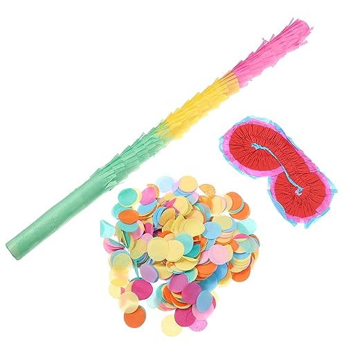 Warmhm 1 Satz Pinata für Kindergeburtstag mit Pinata Stock Bunten Papierbrillen und Konfetti für Partyspiele für Geburtstagsfeiern und Festliche Anlässe Leicht und Handlich Warmhm 1 Satz Pinata für Kindergeburtstag mit Pinata Stock Bunten Papierbrillen und Konfetti für Partyspiele für Geburtstagsfeiern und Festliche Anlässe Leicht und Handlich von Warmhm