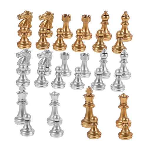 Warmhm 1 Satz Plastik Schachfiguren International Schachspiel Figuren Leichte und Kompakte Schachspielsteine Ersatz für Verlorene oder Beschädigte Figuren Schachliebhaber und Brettspiel Warmhm 1 Satz Plastik Schachfiguren International Schachspiel Figuren Leichte und Kompakte Schachspielsteine Ersatz für Verlorene oder Beschädigte Figuren Schachliebhaber und Brettspiel von Warmhm