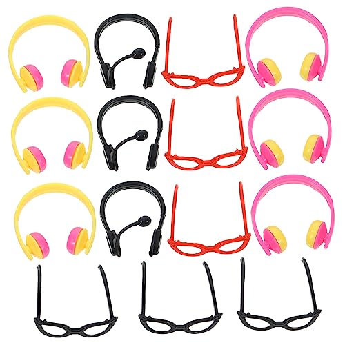 Warmhm 1 Satz Puppen puppenzubehör Set Puppenkleidung Dekoration Puppensonnenbrille Set schnapsgläser Headset kopfhörer plastikpuppe Cosplay Brille Puppen-Foto-Requisiten Warmhm 1 Satz Puppen puppenzubehör Set Puppenkleidung Dekoration Puppensonnenbrille Set schnapsgläser Headset kopfhörer plastikpuppe Cosplay Brille Puppen-Foto-Requisiten von Warmhm