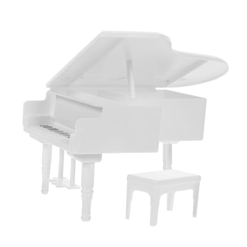 Warmhm 1 Satz Puppenhaus-Klavier Instrumente Möbel Puppenhaus-Miniatur-szenenmodell -Klavier Winziges Puppenhauszubehör Aufzeichnen Mach Es Mini Dekoration Winziges Klavier Weiß Warmhm 1 Satz Puppenhaus-Klavier Instrumente Möbel Puppenhaus-Miniatur-szenenmodell -Klavier Winziges Puppenhauszubehör Aufzeichnen Mach Es Mini Dekoration Winziges Klavier Weiß von Warmhm