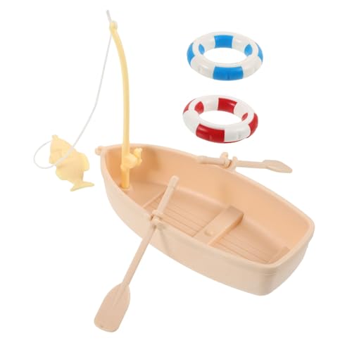 Warmhm 1 Satz Puppenhausboot Klein Strand Mikrolandschafts-kinderspielzeug Mikro-sommerszenen- Mini-Ornament Mini-Dekoration Mini-House-szenendekore Zubehör Für Mikroszenen Plastik von Warmhm