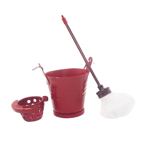Warmhm 1 Satz Putzeimer Wischmop Fotodekoration Puppenhauszubehör Mini-schnallendekor Kleines Hauszubehör Mini-hausbedarf Mini-Eimer-mopp-kit Eimer-Modell Mopp-Modell Legierung Warmhm 1 Satz Putzeimer Wischmop Fotodekoration Puppenhauszubehör Mini-schnallendekor Kleines Hauszubehör Mini-hausbedarf Mini-Eimer-mopp-kit Eimer-Modell Mopp-Modell Legierung von Warmhm
