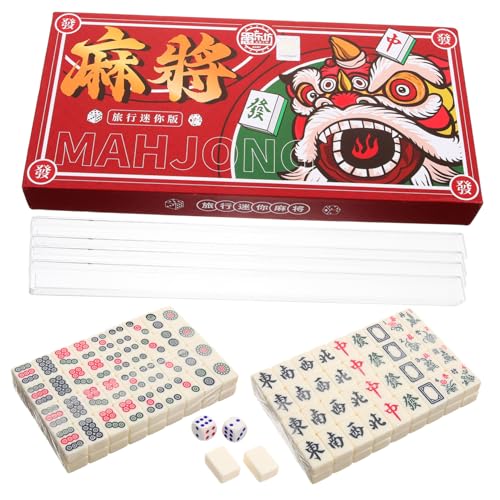 Warmhm 1 Satz Reise Mahjong Set Tragbares Mini Mahjong für Zuhause Partys und Unterwegs für Freunde und Freizeitspiele Warmhm 1 Satz Reise Mahjong Set Tragbares Mini Mahjong für Zuhause Partys und Unterwegs für Freunde und Freizeitspiele von Warmhm