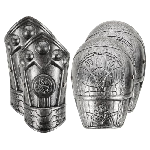 Warmhm 1 Satz Römische Kostüm Schulterpolster Armschutz für Cosplay Party Robuste Rüstungsaccessoires für Halloween und Rollenspiele von Warmhm
