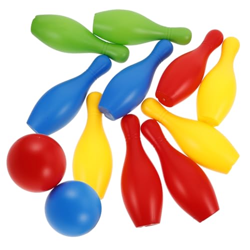 Warmhm 1 Satz Satz Bowlingkugel Bowlingkugel aus Kunststoff Karnevalsspiele für Bowling für Kleinkinder Bowlingspiel für Bowling-Partyspiel Kinderspiele Sport von Warmhm