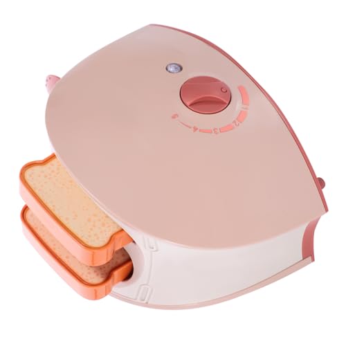 Warmhm 1 Satz Simulation Elektrospielzeug Gefälschte Simulation Brotbackautomat Kind Toaster Simulation Toaster Bis Toast Küche Spielhaus Rollenspiel Rosa Kunststoff von Warmhm