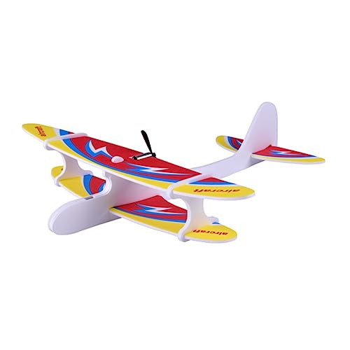 Warmhm Schaumstoffflugzeug Spielzeug für Kinder 1 Satz Elektrisches Wurfspielzeug Simuliertes Flugzeugspielzeug Sicher für Drinnen und Draußen Fördert die Hand Augen Koordination von Warmhm