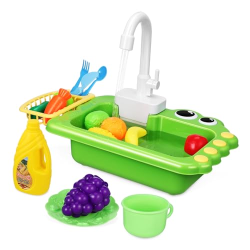 Warmhm 1 Satz Spielküche mit Fließendem Wasser Waschbecken Küchen Spüle für Kleinkinder mit Realistischem und Abflusskorb Großer Spaß für Jungen Warmhm 1 Satz Spielküche mit Fließendem Wasser Waschbecken Küchen Spüle für Kleinkinder mit Realistischem und Abflusskorb Großer Spaß für Jungen von Warmhm