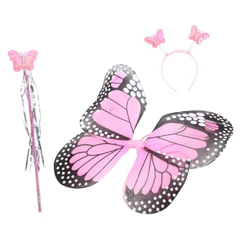Warmhm 1 Satz Stirnbandprops für Schmetterling Feenflügel Kostüm Flügel für Kostüm Zauberstäbe Flügelstütze für Cosplay-Kostüm für Mädchen Polyester Warmhm 1 Satz Stirnbandprops für Schmetterling Feenflügel Kostüm Flügel für Kostüm Zauberstäbe Flügelstütze für Cosplay-Kostüm für Mädchen Polyester von Warmhm