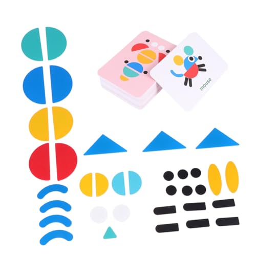 Warmhm 1 Satz Tangram Puzzle für Kreatives Holzspielzeug zur Frühkindlichen Interaktive Lernspiele mit Auto Muster Pädagogisches für Jungen von Warmhm