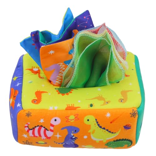 Warmhm 1 Satz Taschentuchbox lernspielzeug Verspielte Taschentuchbox für Babys -Taschentuchbox- Babyspielzeug -Sinnes-Stoffbuch- von Warmhm