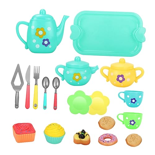 Warmhm 1 Satz Teeservice Set Imitation und Tassen für Rollenspiele Geeignet für Mädchen und Jungen Fördert Kreativität und Hand Augen Koordination für Geburtstagsgeschenke und Feiertage von Warmhm