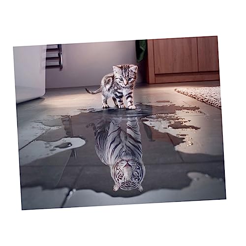 Warmhm 1 Satz Teile Erwachsenen Puzzle für Stressabbau Flaches Puzzle mit Katzenmotiv Entspannendes und Kreatives für für Freunde und Familie von Warmhm