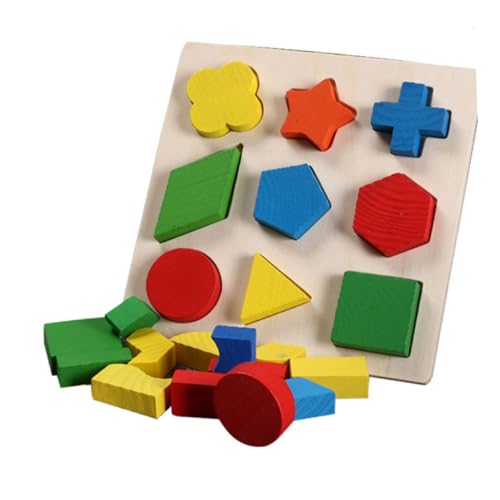 Warmhm 1 Satz Teiliges Geometrische Formen Matching aus Holz für Pädagogisches Lernspielzeug Formenerkennung Hand Augen Koordination und Kreativität Warmhm 1 Satz Teiliges Geometrische Formen Matching aus Holz für Pädagogisches Lernspielzeug Formenerkennung Hand Augen Koordination und Kreativität von Warmhm