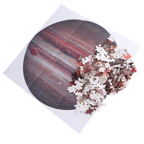 Warmhm 1 Satz Teiliges Jupiter Puzzle Rundes Decompression Puzzle für Erwachsene Intelligentes zur Stressbewältigung für Familien und Freunde Kreatives Design Sonnensystem Inspiriert von Warmhm