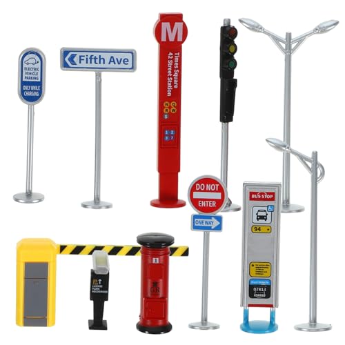 Warmhm 1 Satz Verkehrsmodellspielzeug Miniatur Straßenschild Verkehrszeichen aus sensorisches Spiel Verkehrszeichenspielzeug für Ampellampe Abs Warmhm 1 Satz Verkehrsmodellspielzeug Miniatur Straßenschild Verkehrszeichen aus sensorisches Spiel Verkehrszeichenspielzeug für Ampellampe Abs von Warmhm