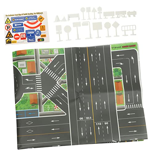 Warmhm 1 Satz Verkehrszeichen für Teiliges mit Verkehrsszenen und Lernmöglichkeiten Leichtes Sicheres Plastikmaterial Verkehrswissen und Warmhm 1 Satz Verkehrszeichen für Teiliges mit Verkehrsszenen und Lernmöglichkeiten Leichtes Sicheres Plastikmaterial Verkehrswissen und von Warmhm