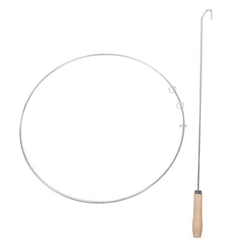 Warmhm 1 Satz Vintage Rolling Iron Hoop Kinder Outdoor Sensorisches Trainingsspielzeug Chinesisches Traditionelles Ringspielzeug Rolling Ring Toy Kreisspielzeug Pushing Hoop Toy von Warmhm