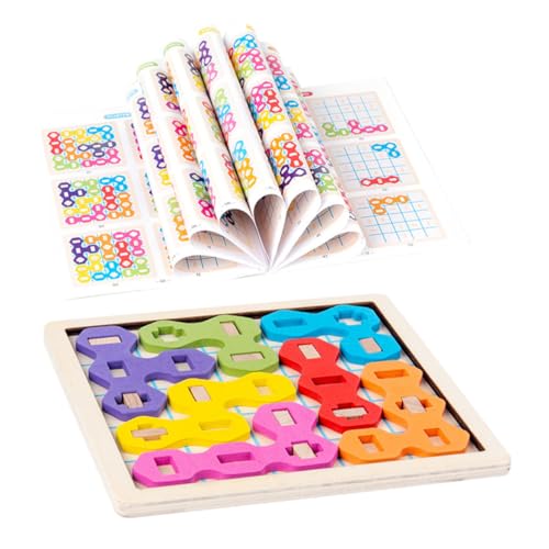 Warmhm 1 Satz Vorschulspielzeug Brettpuzzles Für Kleinkinder Blockpuzzles Für Kleinkinder Puzzles Aus Holz Passendes Puzzle -rätsel Lerne Rätsel Passendes Papier Colorful von Warmhm