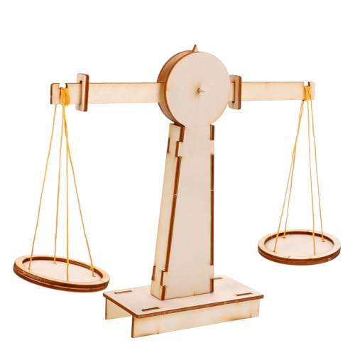 Warmhm 1 Satz Waage zum Zusammenbauen von Kleinkind für Werkzeug Waage aus Holz Waage zum Herstellen von handgefertigte Waage hölzern Beige Warmhm 1 Satz Waage zum Zusammenbauen von Kleinkind für Werkzeug Waage aus Holz Waage zum Herstellen von handgefertigte Waage hölzern Beige von Warmhm