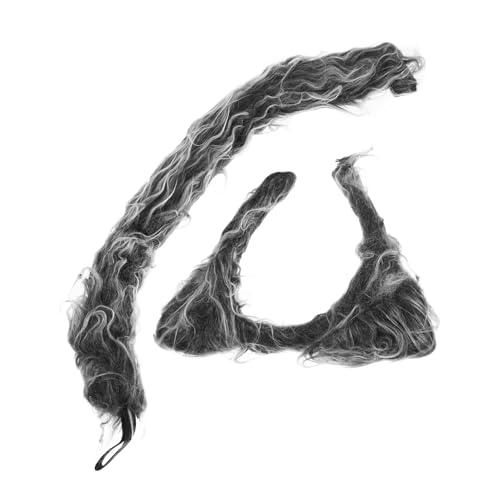 Warmhm 1 Satz Werwolf-kostümset Fälschung Rollenspiel-cosplay-requisite Leistungskostümzubehör Partykostüm Dekorative Wolfsmaske Cosplay-wolf-kostüm Grey Warmhm 1 Satz Werwolf-kostümset Fälschung Rollenspiel-cosplay-requisite Leistungskostümzubehör Partykostüm Dekorative Wolfsmaske Cosplay-wolf-kostüm Grey von Warmhm
