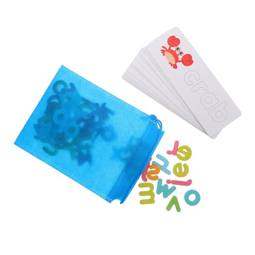 Warmhm 1 Satz Wortbuchstabierspielzeug Sensorisches Alphabet -lernspielzeug Bildungsspielzeug Lernspielzeug Sehen Und Buchstabieren Spielsachen Und Spiele Wortspiel Bunt Holz von Warmhm