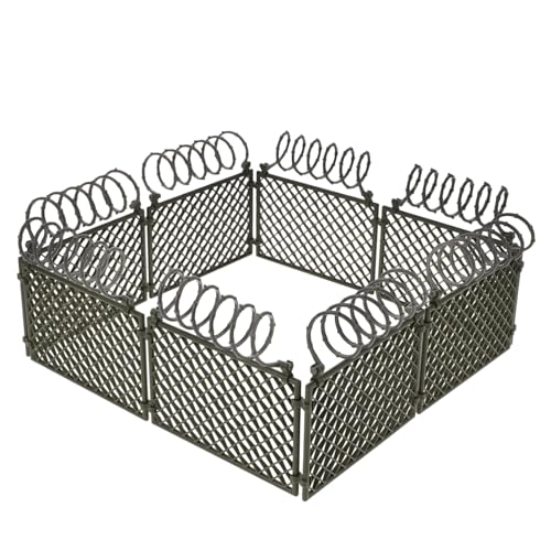 Warmhm 1 Satz Zaunlatten Miniatur Zaundekoration Landschaft Puppenhaus Mini Zäune Modell Link Szenerien Gefängnislandschaft Gefangenenbarriere Im Freien Gartengebäude von Warmhm