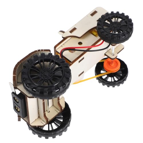 Warmhm 1 Satz elektrisches Traktorspielzeug Wissenschafts-Montage-Puzzle- wissenschaftliches DIY-Wissenschaftsprojekte Science Experiment Kit Abs Beige von Warmhm