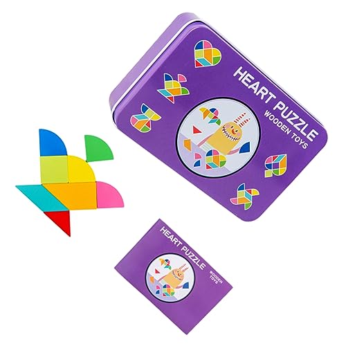 Warmhm 1 Satz pädagogisches Tangram Puzzle mit geometrischer Form Tangram aus Holz Hölzern Violett Warmhm 1 Satz pädagogisches Tangram Puzzle mit geometrischer Form Tangram aus Holz Hölzern Violett von Warmhm