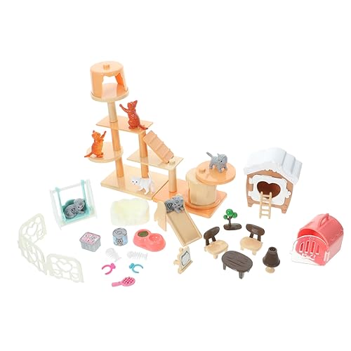 Warmhm 1 Satz spielhaus für Rollenspielzeug Langlebiges Glowing Toy Simulation Kinderspielzeug pädagogisches Katzenfiguren Plastik Warmhm 1 Satz spielhaus für Rollenspielzeug Langlebiges Glowing Toy Simulation Kinderspielzeug pädagogisches Katzenfiguren Plastik von Warmhm