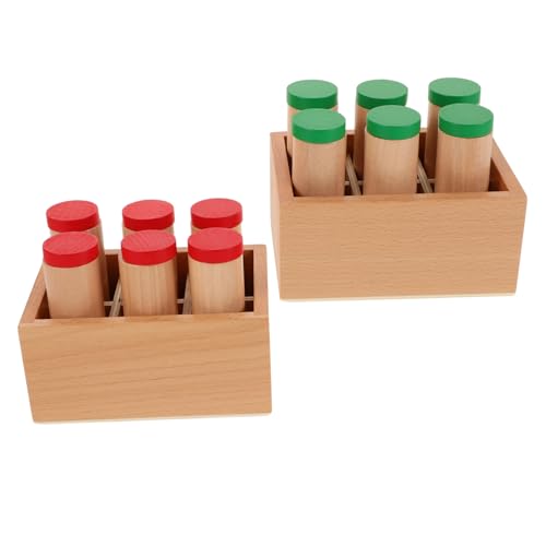 Warmhm 1 Set Auditives Sensorisches Montessori Zylinder Sensorisches Rohr Rhythmusstäbe Für Montessori Sensorik Material Montessori Materialien Sensorisches Spiel Regenmacher von Warmhm