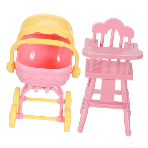 Warmhm 1 Set Babypuppen-hochstuhl Miniatur-Kinderwagen Spielzeug Kinderwagen Für Puppen Für Kinder Spielen Babypuppenzubehör Kleinkindpuppenwagen Warmhm 1 Set Babypuppen-hochstuhl Miniatur-Kinderwagen Spielzeug Kinderwagen Für Puppen Für Kinder Spielen Babypuppenzubehör Kleinkindpuppenwagen von Warmhm
