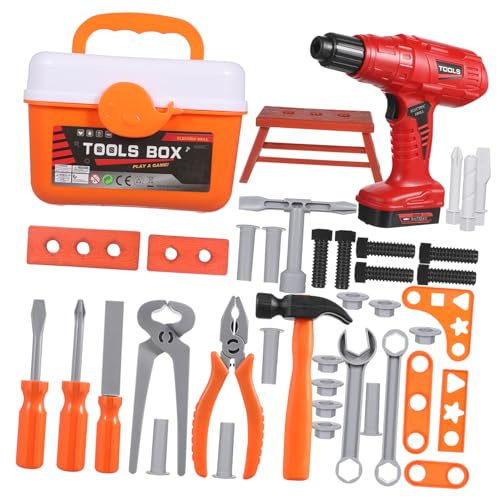Warmhm 1 Set Box Elektrische Bohrer Werkzeug Box Jungen Kleinkind Toolbox BAU Junge Pretend Bohrer Reparatur Kunststoff Warmhm 1 Set Box Elektrische Bohrer Werkzeug Box Jungen Kleinkind Toolbox BAU Junge Pretend Bohrer Reparatur Kunststoff von Warmhm