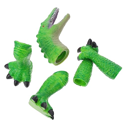 Warmhm 1 Set Dinosaurier Fingerpuppe Fingerpuppen Dinosaurier Party Dinosaurier Tier Cosplay Kostüm Performance Requisiten Spiel Requisiten Performance Handschuhe Handpuppe von Warmhm