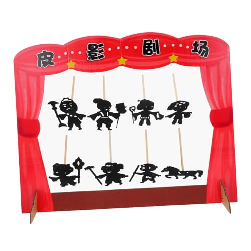 Warmhm 1 Set Family Puppet Game Set Mit Shadow Puppet Building Kit Und Storytelling Puppen Für Kreatives Spiel Und Interaktive Familienspiele von Warmhm