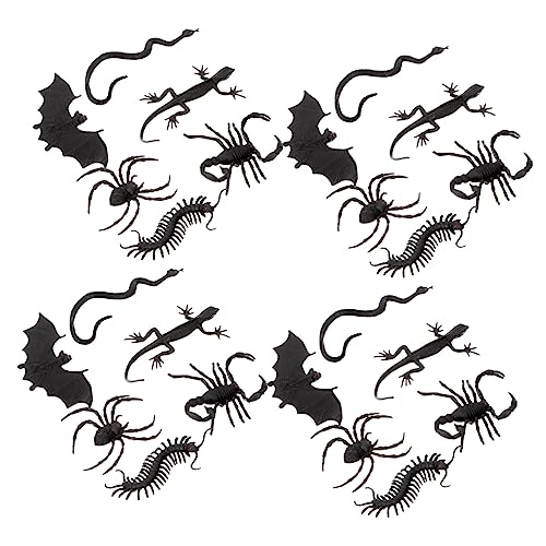 Warmhm 1 Set Halloween Requisiten Insektenspielzeug Halloween Falsche Schlange Falsche Spinne Streich Käferspielzeug Halloween Spinne Halloween Tausendfüßler Halloween von Warmhm