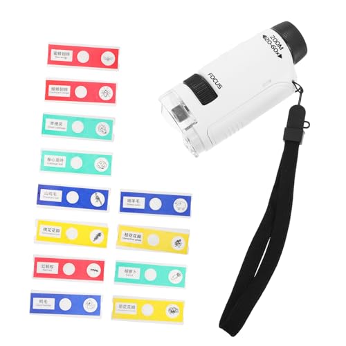 Warmhm 1 Set Kinder Handmikroskop Tragbares Minimikroskop Kinder Wissenschaftliche Experimente Mikroskop Taschenmikroskop Mit Schiebereglern von Warmhm