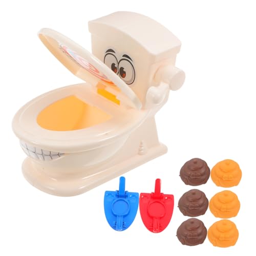 Warmhm 1 Set Lustiger Poop Shoot Requisiten Streich Poop Shoot -Spiel Interaktive Poop Shoot Toy Für Kinderpartyzubehör Und Falsche Poop Streich Tragbare Streich Toilettenprobleme von Warmhm