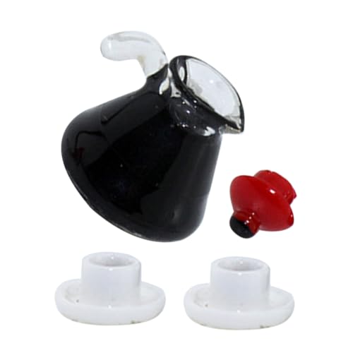 Warmhm 1 Set Mini Kaffeekanne Mini Lebensmittel Tragbarer Kleiner Kaffeebecher Puppenhaus Dekorationsdeckel Mini Kaffeebecher Anhänger Miniatur Tassen Wasserkocher von Warmhm