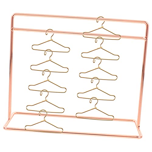 Warmhm 1 Set Mini Kleiderbügel Mini Lebensmittelspielzeug Puppenkleiderbügel Miniatur Puppenhaus Puppenkleiderständer Puppenkleiderhalter Kleiderständer Mädchenpuppen von Warmhm