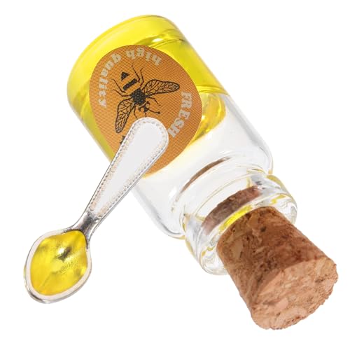 Warmhm 1 Set Miniatur Lebensmittel Und Spielmodell Mini Puppenhaus Zubehör Mini Küchenzubehör Mini Küchenszene Mini Glas Miniatur Modell Orangefarbenes Harz von Warmhm