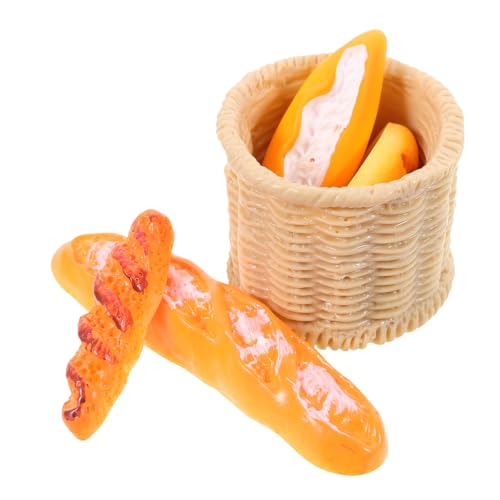 Warmhm 1 Set Miniatur Lebensmittel Und Spielmodell So Tun Als Ob Es Sich Um EIN Künstliches Zuhause Handelt Puppenhaus Snack Überraschungsset Simulation Von Mini Brot Puppenhaus von Warmhm