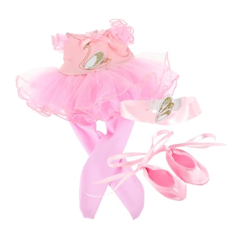 Warmhm 1 Set Puppenballettkostüm Babypuppenkleid Reborn Puppe Formelles Kleid Ballettrock Ballettzubehör Babypuppenkleidung Ballerina Puppe 18 Puppenkleidung Und Zubehör Rosa von Warmhm