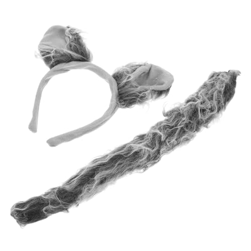 Warmhm 1 Set Realistische Wolfsohren, Haarband Und -Set Für Cosplay, Halloween Und Mottopartys, Tierkostüm-zubehör von Warmhm