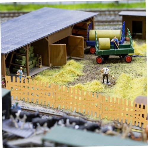Warmhm 1 Set Requisitenszene Spieldekoration Sandspielzeug Fechten Modell Mini Simulation Bauernhaus Zaun Bauernhof DIY Zubehör Layout So Tun Als Ob Lustiger Miniaturtisch von Warmhm