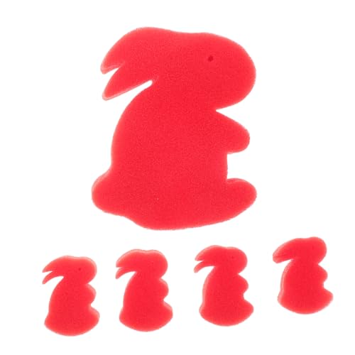 Warmhm 1 Set Schwamm Kaninchen Zaubertricks Tier Schwämme Mini Bunny Figuren Rot Warmhm 1 Set Schwamm Kaninchen Zaubertricks Tier Schwämme Mini Bunny Figuren Rot von Warmhm