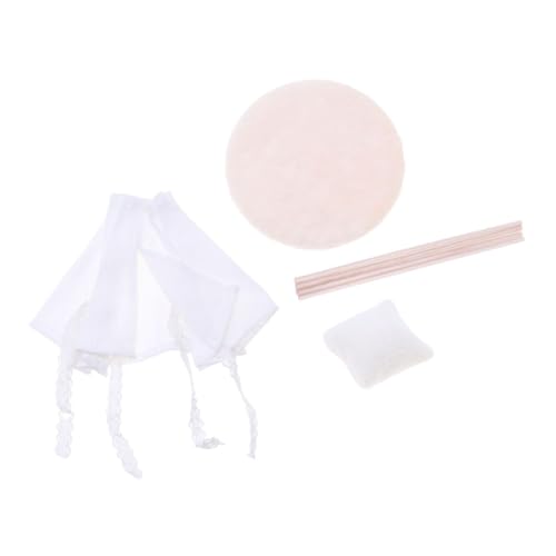 Warmhm 1 Set Spielzimmer Camping Karton Spielhaus Pop Up Zelt Pop Up Prinzessinnenzelt Bällebad Zelt Für Prinzessinnen Bällebad Spielzelt Lagerfeuer Spielset Stoff Weiß von Warmhm